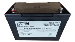 ΜΠΑΤΑΡΙΑ YUSUBA 12HR-400W 12V 95AH 10HR, 400w/cell @15min VRLA AGM HIGH RATE LONG LIFE